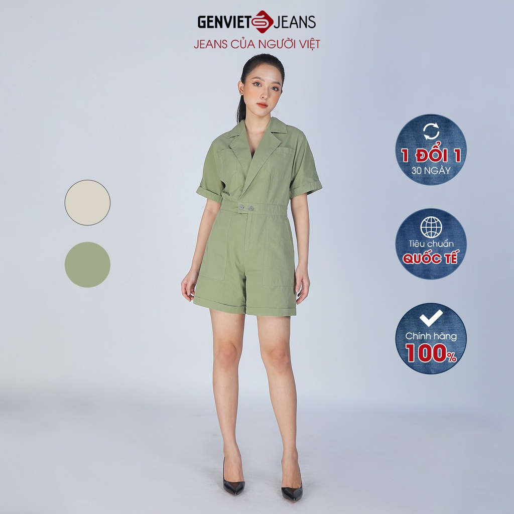 Jumsuit Nữ Đồ Bay Liền Thân Thời Trang Genviet Chất Mềm Mát Trẻ Trung Hiện Đại XS424K1887