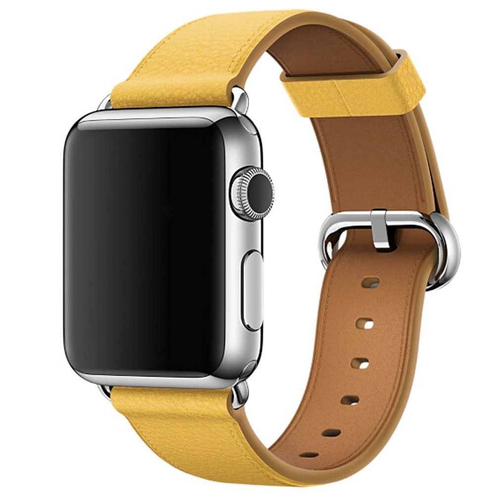 Dây da nhiều màu thay thế cho đồng hồ đeo tay thông minh Apple watch 5 4 3 2 1 44mm 40MM 42MM 38MM iwatch Series