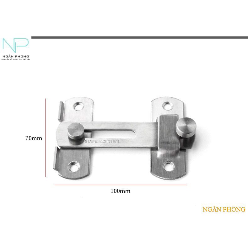 CHỐT KHÓA INOX 201 SỐ 2