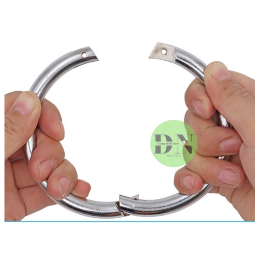 Vòng xỏ mũi bò inox 304 mặt trơn nhẵn 2 kích cỡ