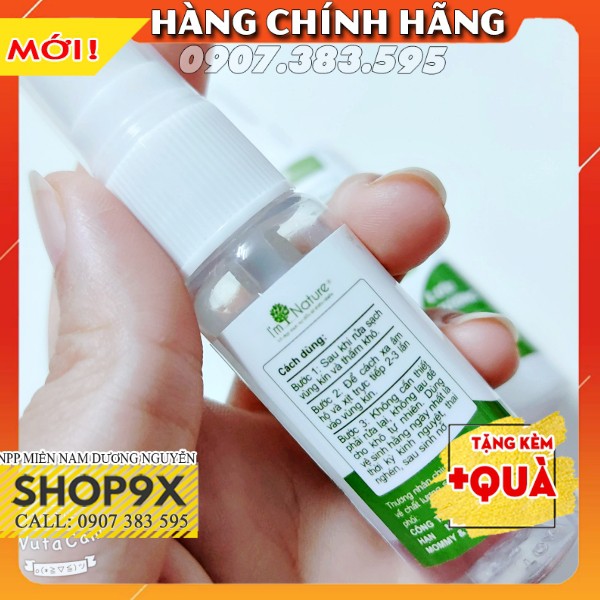 (Mini) Xịt Khử Mùi Vùng Kín Eva Bestie - Kháng Khuẩn Lưu Hương Quyến Rũ I'm Nature 20ml