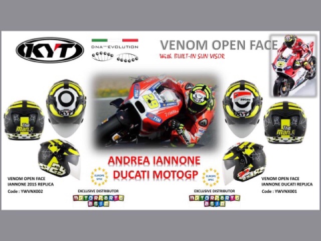 Nón bảo hiểm KYT VENOM openface