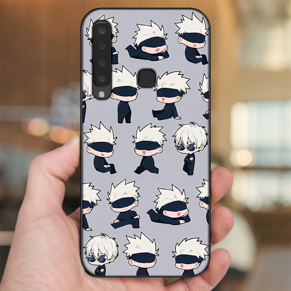 Ốp lưng Samsung A9 2018 viền đen in hình Satoru Jujutsu Kaisen