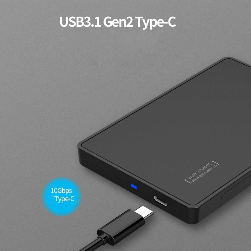 Vỏ Ổ Cứng Orico Usb3.0 Type-c 2588c3-g2-bk 2.5 Inch Bằng Hợp Kim Nhôm