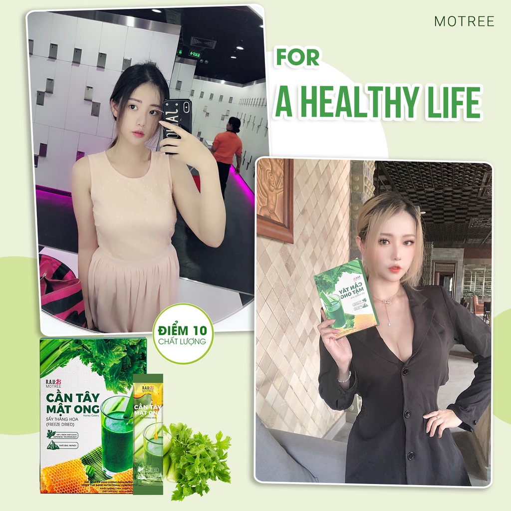 Bột cần tây mật ong motree giảm cân nhanh cấp tốc detox giảm béo an toàn hiệu quả