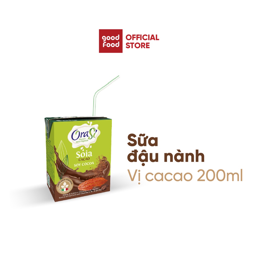 Thực phẩm bổ sung sữa đậu nành ca cao Soy Cocoa Orasi 200ml giàu dinh thumbnail