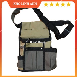 Túi đa năng đựng dụng cụ làm vườn, dụng cụ kim khí (Màu ghi xám)