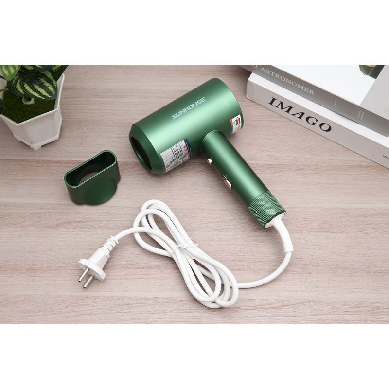 Máy sấy tóc SHD2315 công suất 2000W SUNHOUSE 2 màu xanh và xám 3 tốc độ gió sấy khô tạo kiểu nhanh chóng