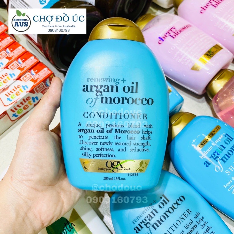 Combo Dầu gội - xả OGX 385ml - Coconut Miracle - Cherry Blossom - Argan Oil - nhập Úc 🇦🇺