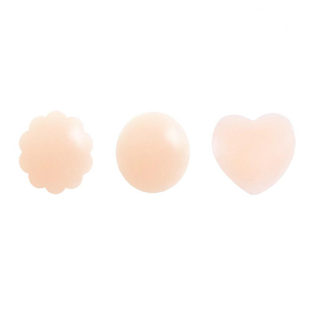 1 Cặp HS|Bộ 2 Miếng Dán Ngực Silicone Tròn Tái Sử Dụng Tiện Lợi