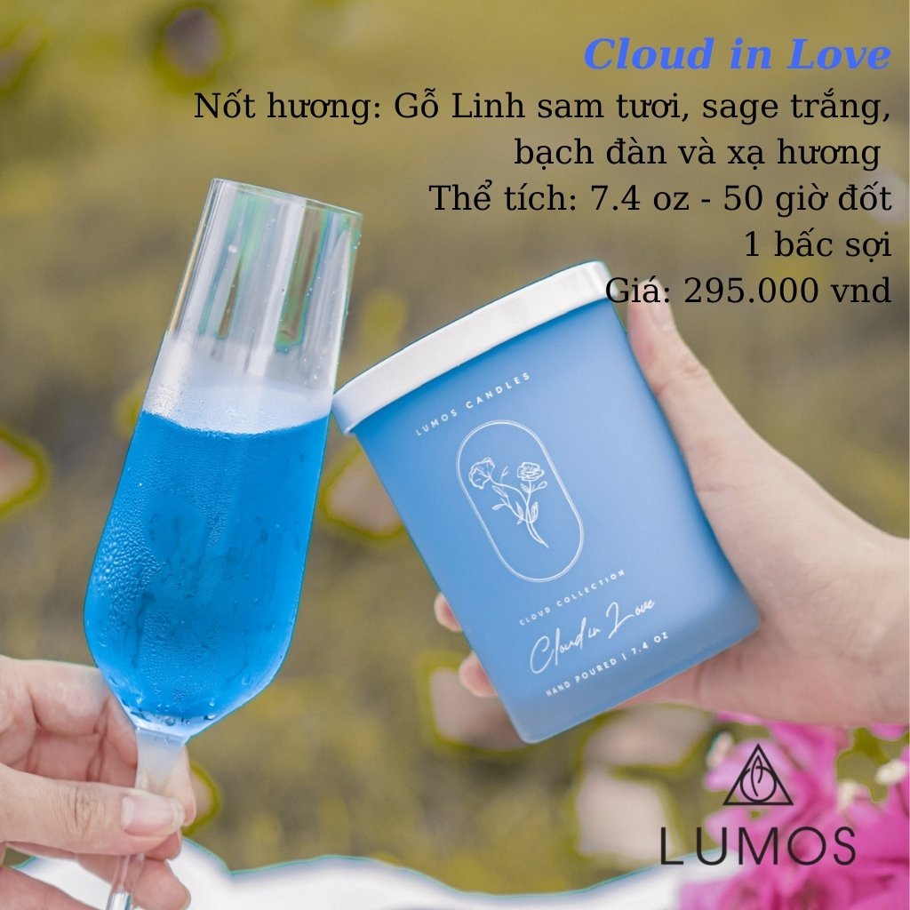 Nến Thơm Cao Cấp Lumos Clound In Love - Nến trang trí - Đạt tiêu chuẩn Quốc Tế - NT16 - Ngọc Ngà Shop