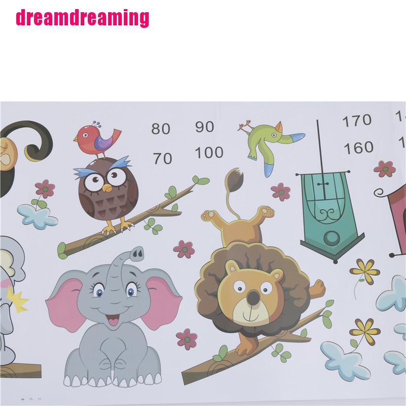 Miếng Dán Tường Hình Hoạt Hình Đo Chiều Cao Cho Bé