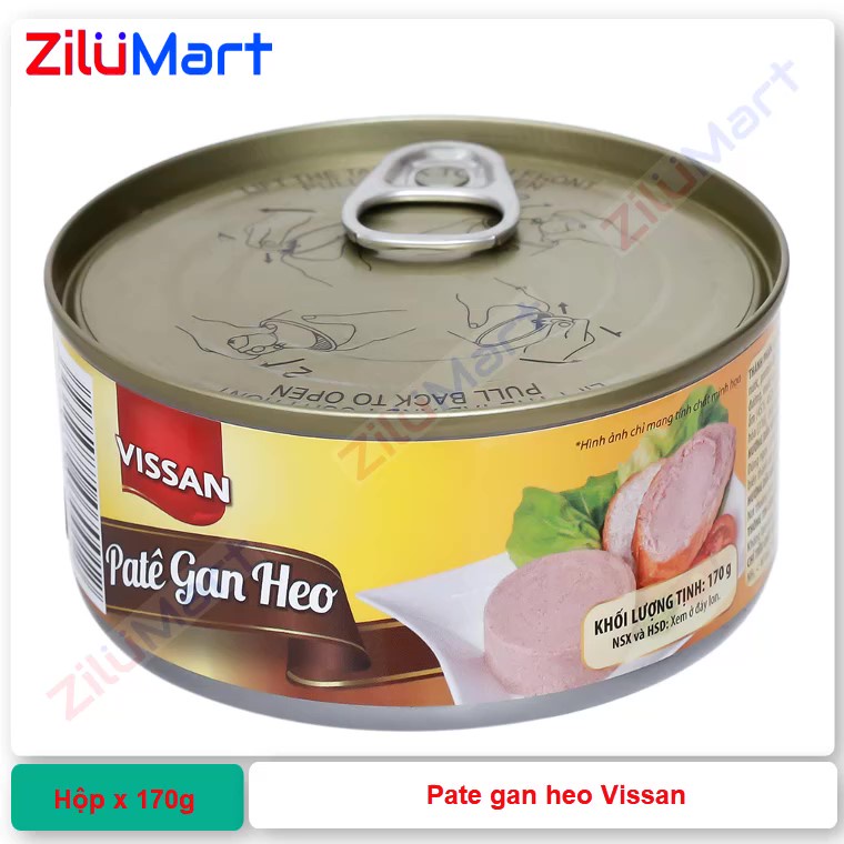 Hộp pate gan heo Vissan loại 170g