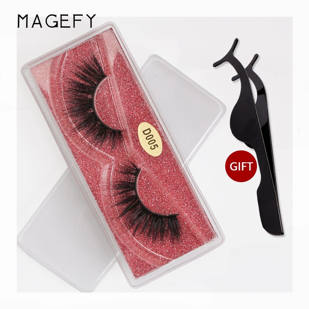 1 cặp mi giả 3D MAGEFY + nhíp nối mi