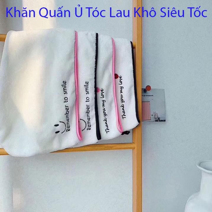 KHĂN Ủ TÓC LAU KHÔ SIÊU TỐC