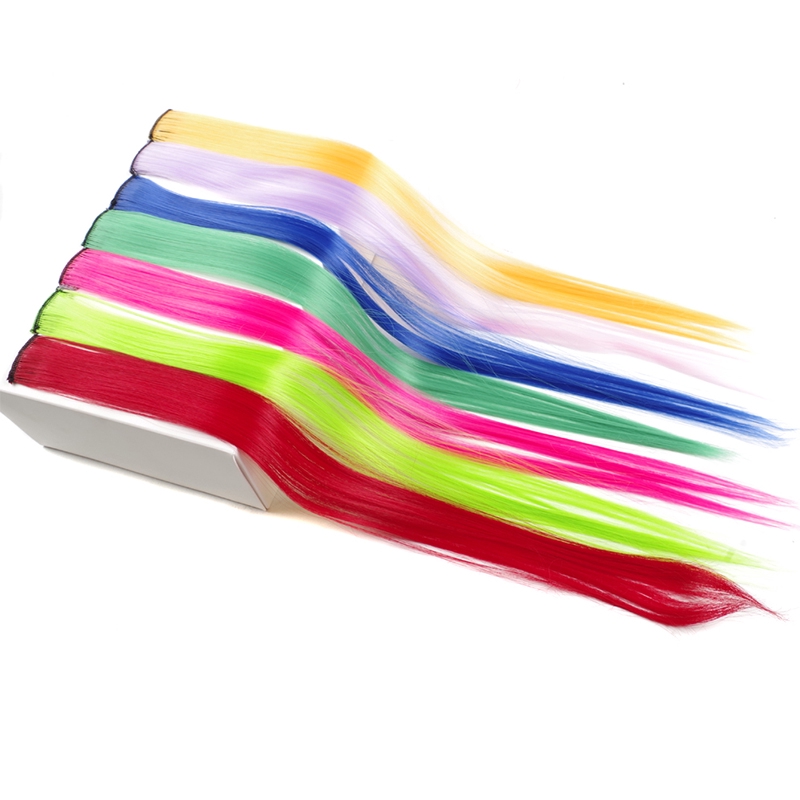 Lọn tóc giả dài chịu nhiệt có kẹp gắn tiện dụng