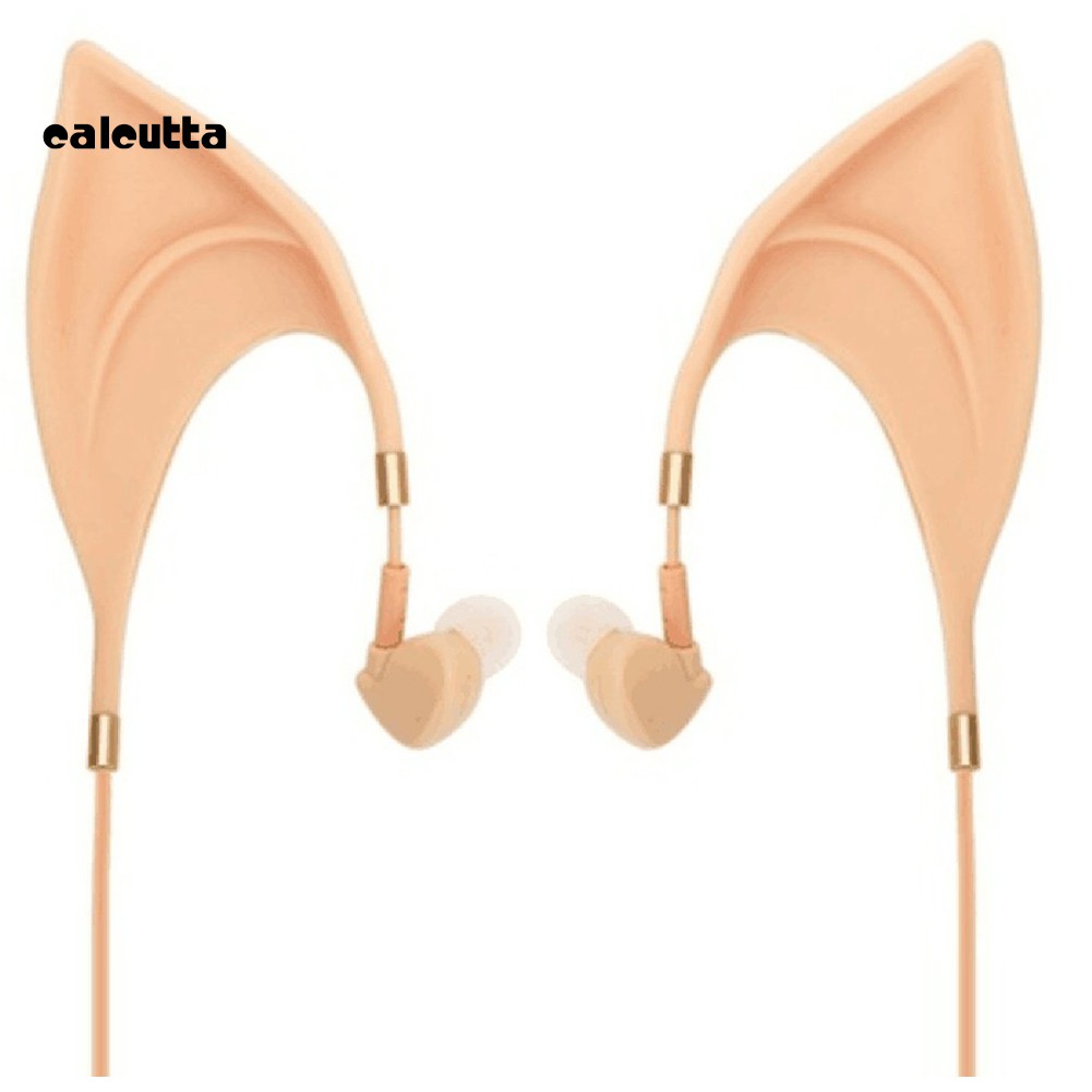 【Ready stock】3.5mm Cosplay Elf Ear Shape In-Ear Earphone Spirit Fairy Girl Headphone Gift