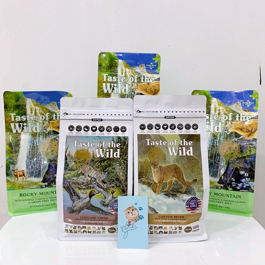 Hạt Cho Mèo - Hạt Cao Cấp Taste Of The Wild Dành Cho Mèo [500G]