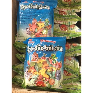 480g - kẹo dẻo thú, cá sấu dẻo mềm, ngon, vị tuổi thơ hương trái cây