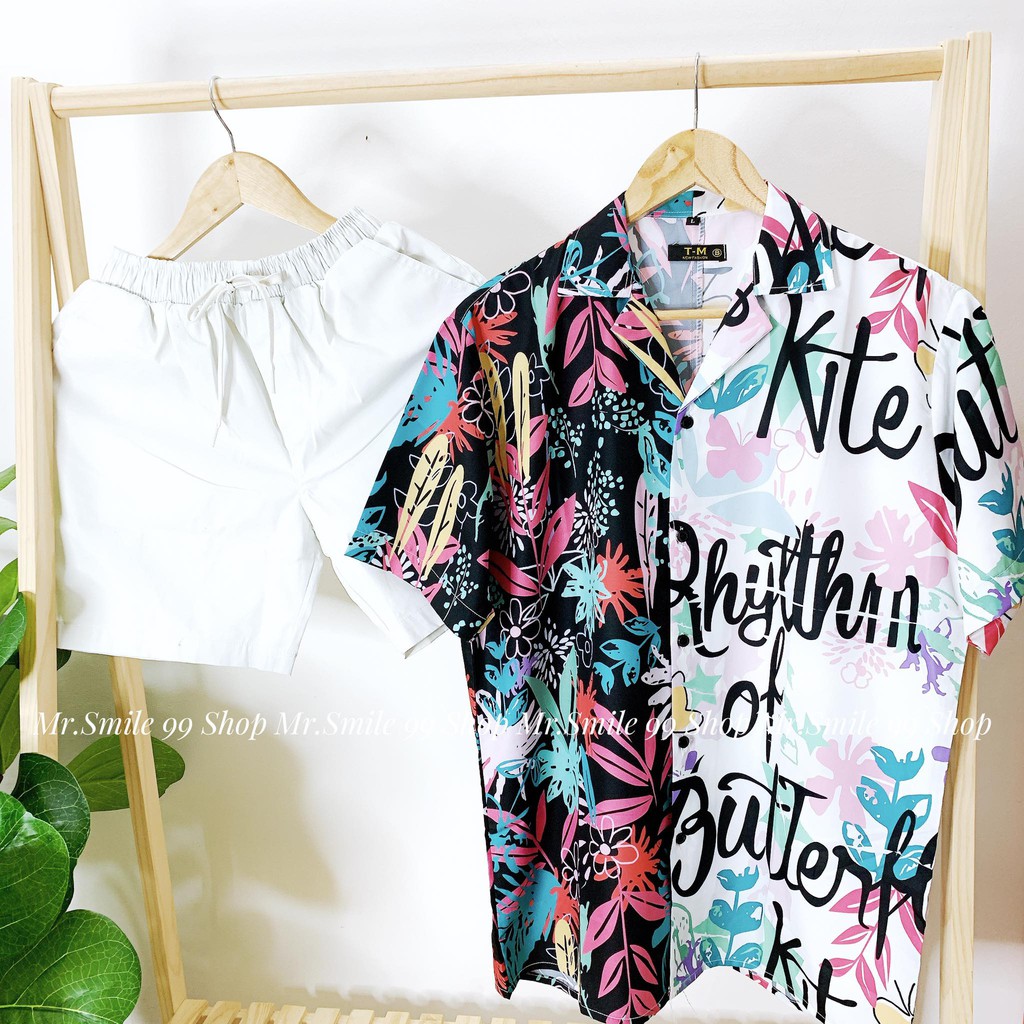 ÁO SƠ MI HỌA TIẾT ĐI BIỂN UNISEX MR SMILE 99 SHOP | BigBuy360 - bigbuy360.vn