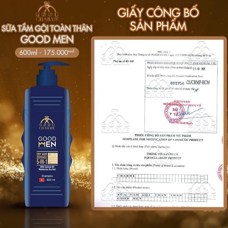 [Chính Hãng] Sữa Tắm Gội Nam Toàn Thân 5in1 600ml  [TẶNG NƯỚC HOA 3ML] | BigBuy360 - bigbuy360.vn