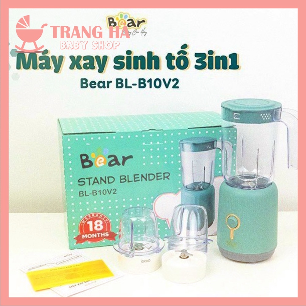 Máy Xay Đa Năng 3 Cối BEAR Bản Quốc Tế BL-B10V2 Bảo Hành 18 Tháng (1 Cối Xay Sinh Tố 1L,1 Cối Xay Thịt Và 1 Cối Xay Khô)