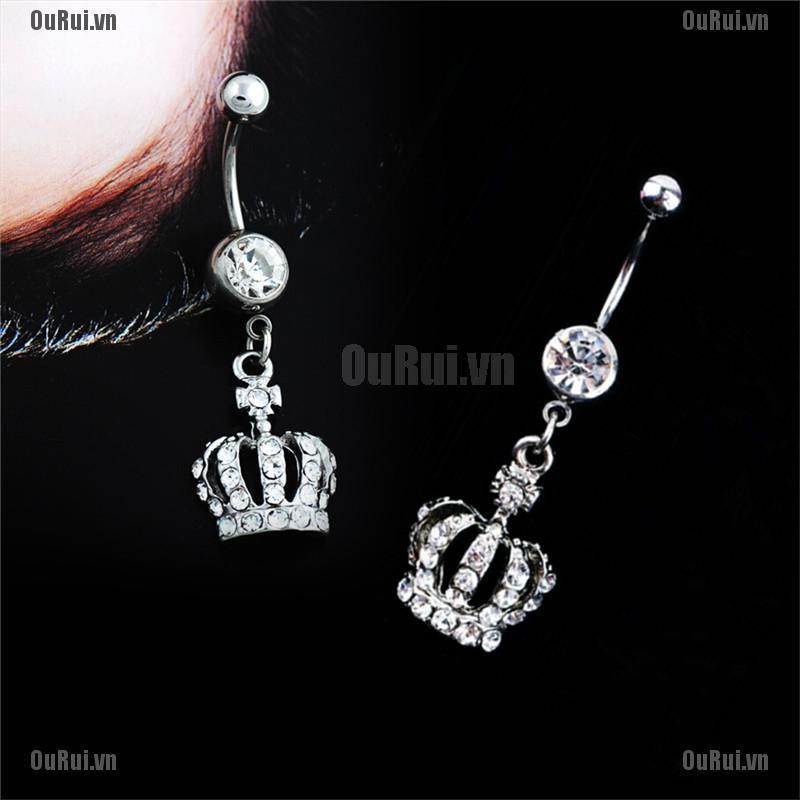 Khuyên Rốn Hình Vương Miện Dễ Thương