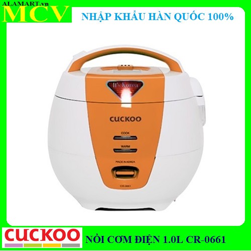 Nồi cơm điện Cuckoo 1.0 lít CR-0661