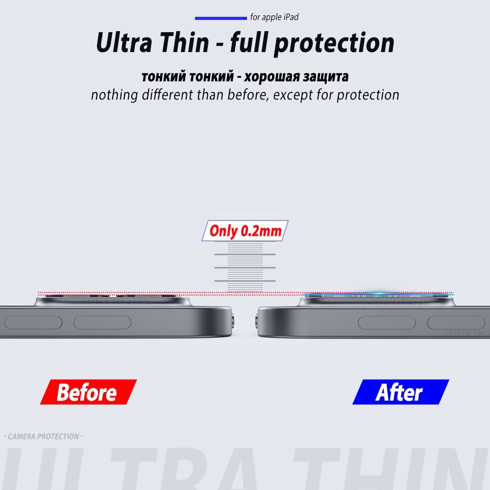 Kính cường lực bảo vệ camera thích hợp cho Apple Ipad Pro 11 &quot;12.9&quot; (2020)