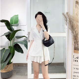 SET ÁO VEST CÚC TAY BỒNG MIX CHÂN VÁY TRẮNG XOÈ VỀ KHO 3 màu xinh lắm