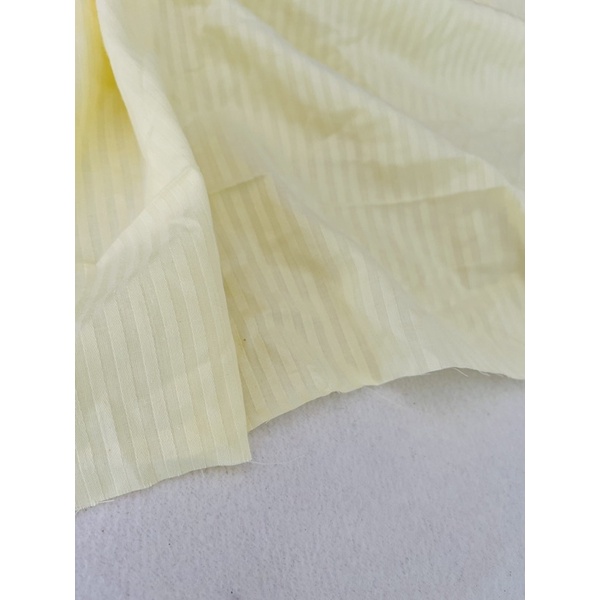 Vải thô cotton màu vàng pastel