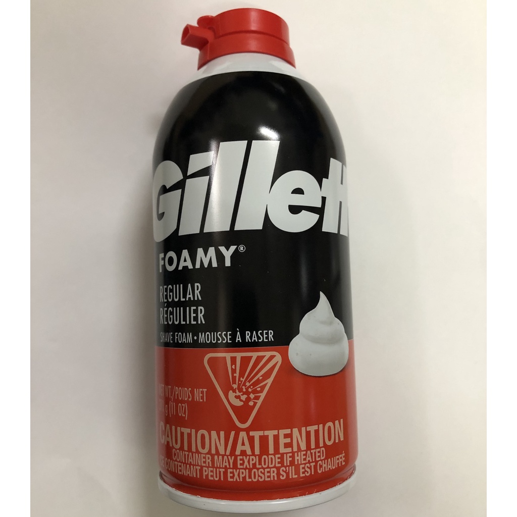 Bọt cạo râu Gillette Foamy Regular Originale 311g - Mỹ