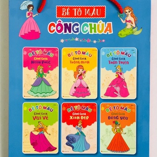 Sách – Bé Tô Màu Công Chúa (Túi 6 cuốn)