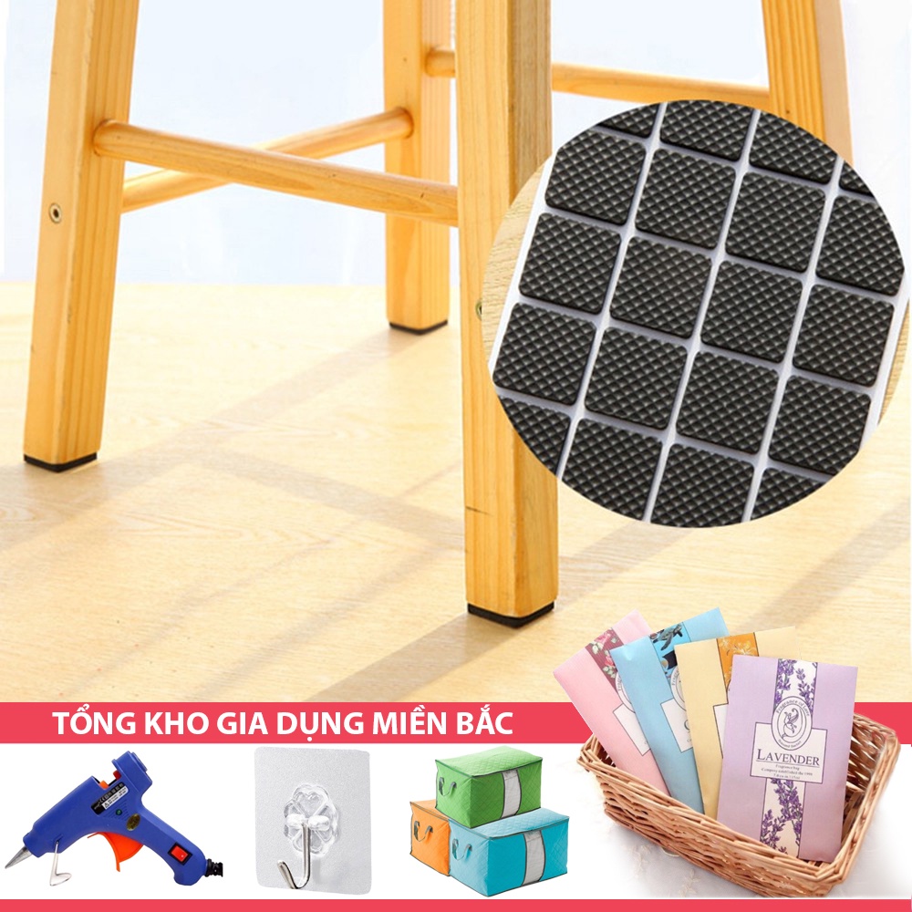 [Tổng Kho Sỉ] Set Nhiều Miếng Lót Kê Chân Bàn Ghế Sofa Giường Tủ Hình Tròn/Vuông Đủ Size - Chống Xước, Chống Trượt