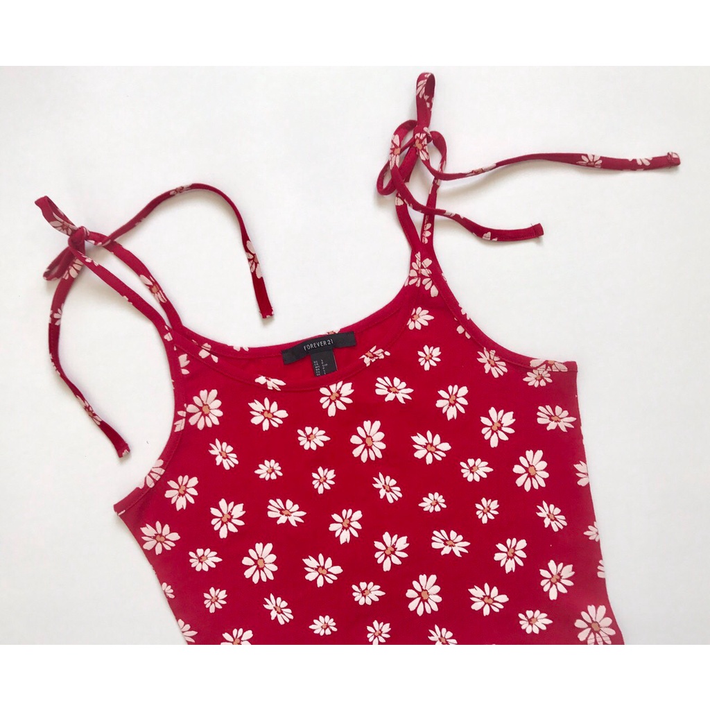 Ao 3 dây hoa , thun cotton 4 chieu , cột dây tren 2 vai