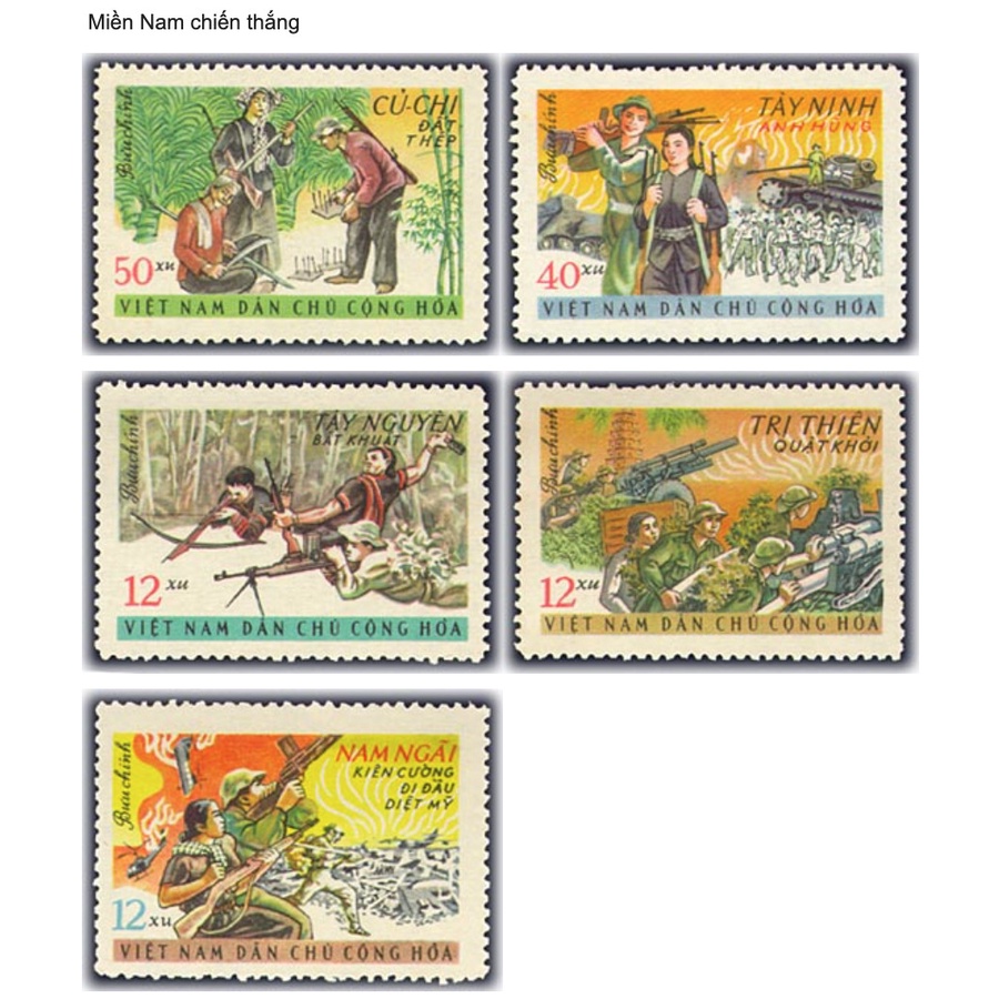 Tem sưu tập Việt Nam Miền Nam chiến thắng 1969