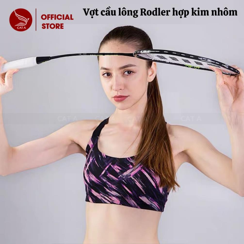 VỢT CẦU LÔNG RODLER HỢP KIM NHÔM- Tặng 1 hộp 6 quả cầu xịn- Khung siêu bền, dây vợt căng [Bộ 2 chiếc]