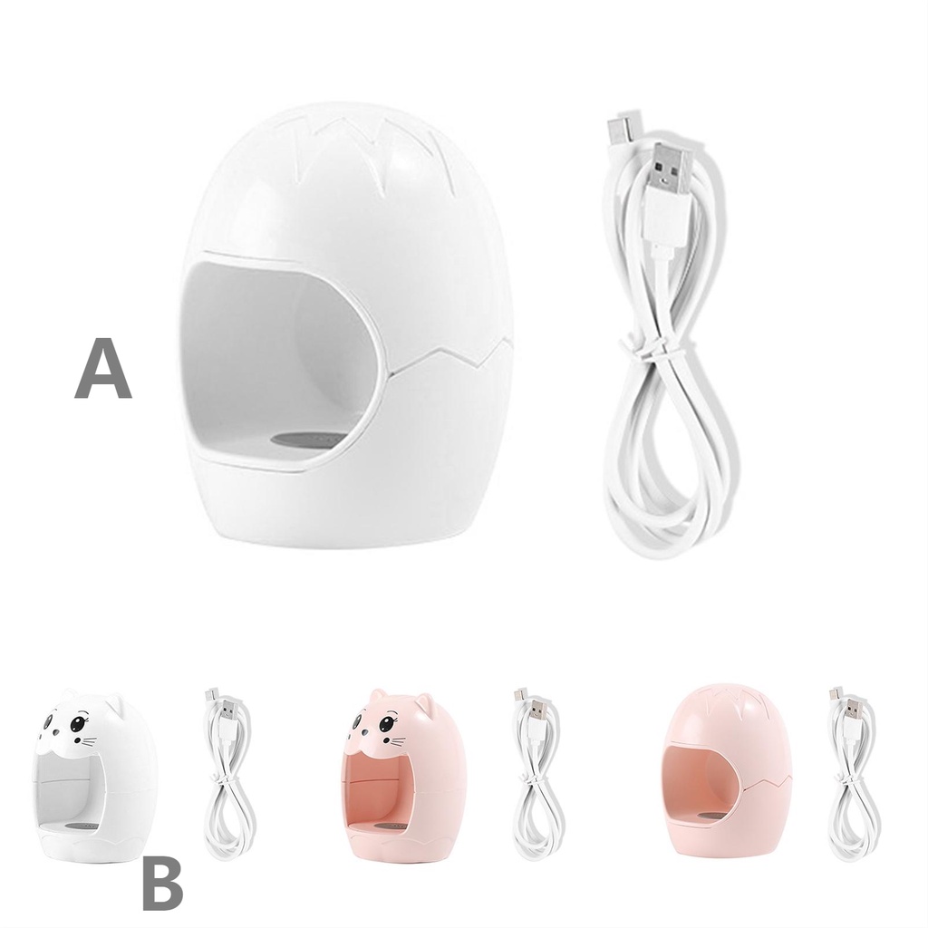 [Hàng mới về] Đèn hơ khô móng tay hình động vật cổng sạc USB