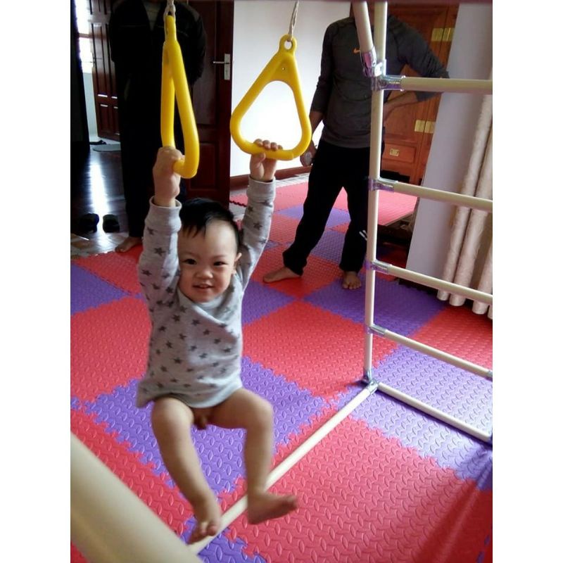 Trọn bộ Thang leo xà đu kết hợp vách leo đa năng vận động cho bé
