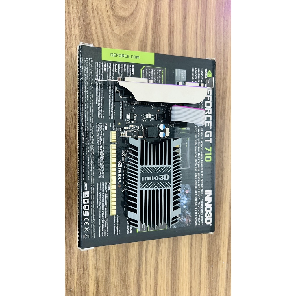 Card màn hình Inno3D GT 710 1GB GDDR3 64bit DVI HDMI VGA chính hãng BH 2 năm