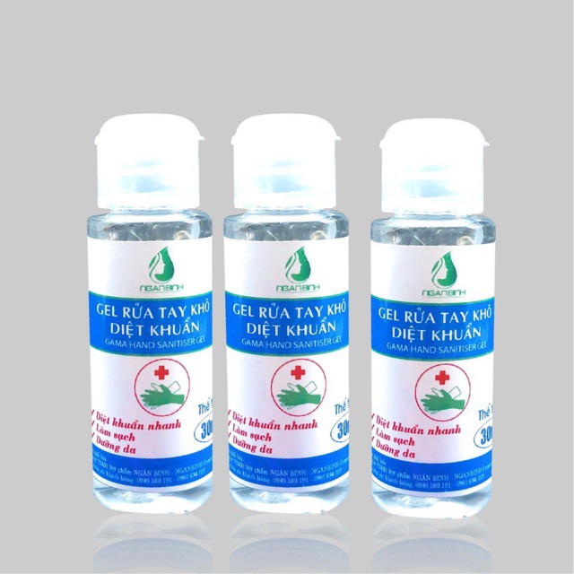 Gel rửa tay Ngân Bình, Gel rửa tay khô 30ml hàng chính hãng công ty mới