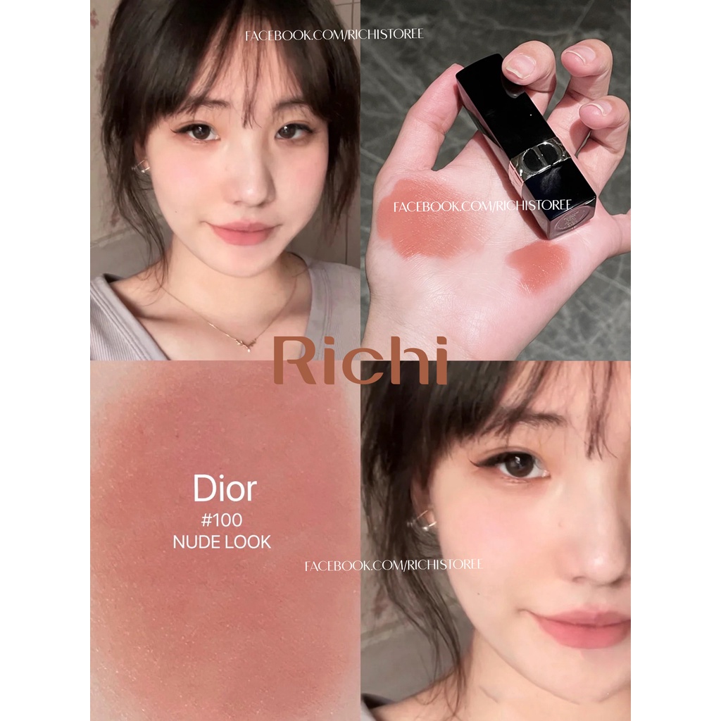 Son Dior Rouge Matte 100 999 Nude Look mini fullbox 1.5g