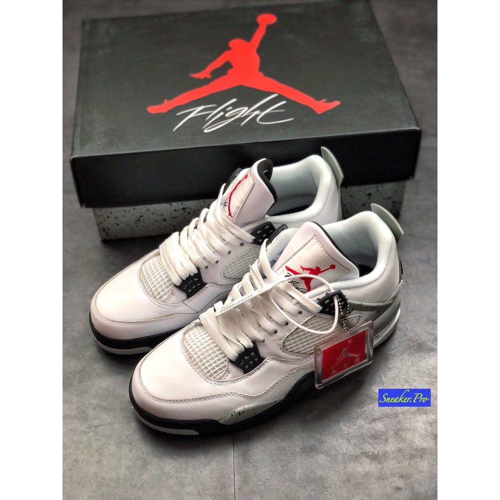 (FULL BOX) Giày thể thao AIR JORDAN 4 Retro Pure money full trắng siêu đẹp cho nam và nữ siêu đẹp !!! . : : |