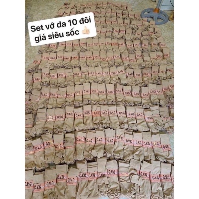 SÉT 10 ĐÔI TẤT DA CHÂN XỎ NGÓN LOẠI 1