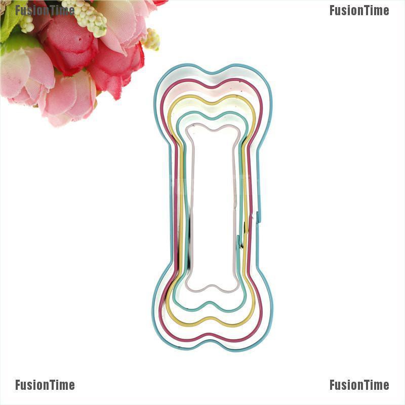 Set 5 Khuôn Cắt Bánh Quy Hình Khúc Xương Bằng Thép Không Gỉ