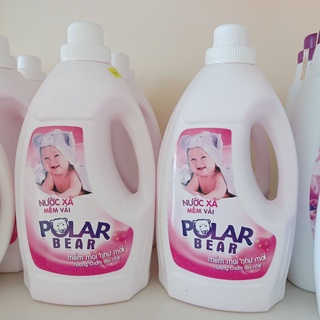 Nước xả vải polar bear can lớn 1,9kg xả sạch bọt mã 0209b