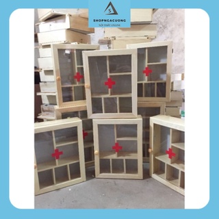 Tủ thuốc gia đình không mái(tặng kèm đồ treo tủ)