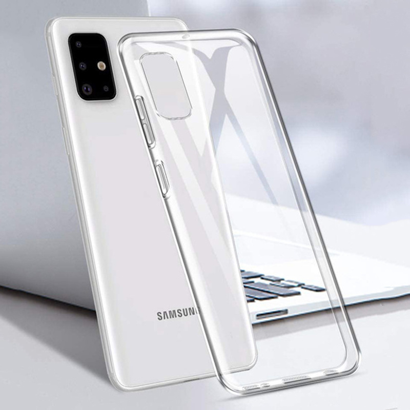 For Samsung Galaxy Note 20 Ultra 5G S20 Plus Ultra A11 A21 A21s A31 Case Silicone Soft Back Cover Ultra Thin Clear Phone Case