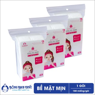 Bông tẩy trang Bạch Tuyết Merilynn 180 miếng loại mịn