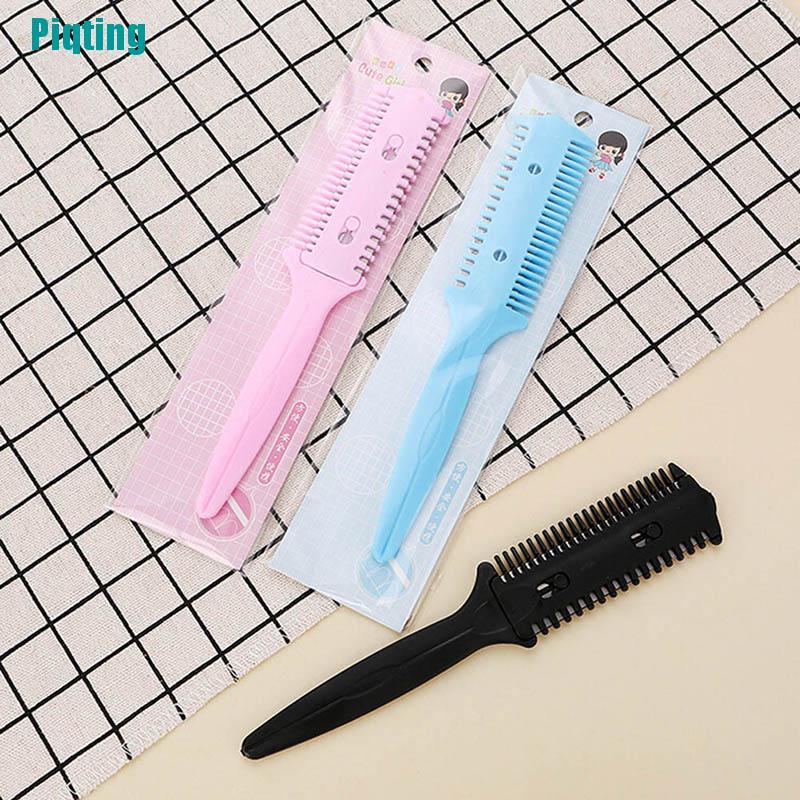 【Piqting】hairdressing tool barber scissor hair cut styling razor magic blade comb